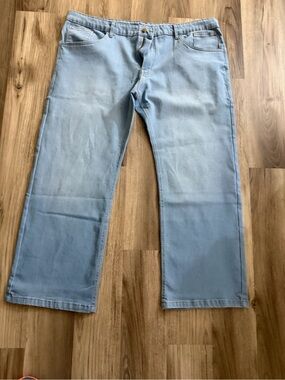 Women's Light Blue Custom Designed Stretch Jeans - Comfortable Everyday Fit.